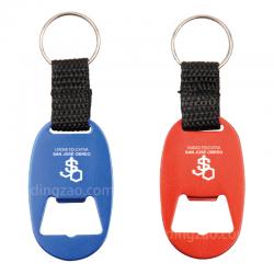 Metal Keychain with Bottle Opener