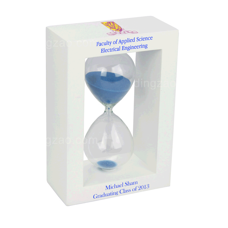 White Wooden Hourglass (15cm)