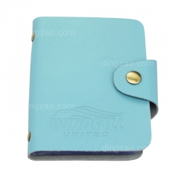 Leather Business Card with Buckle (7.4 cm)