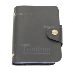 Leather Business Card with Buckle (7.4 cm)