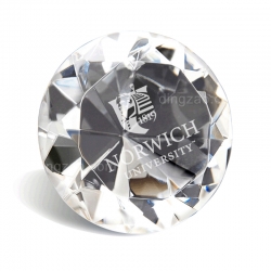 Diamond-shape Crystal Paperweight (6 cm)