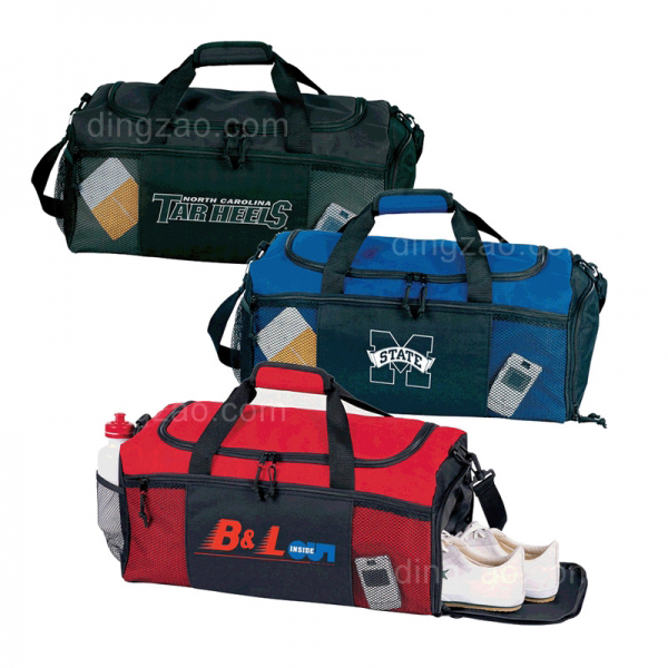 Sports Duffle Bag with Shoe Compartment