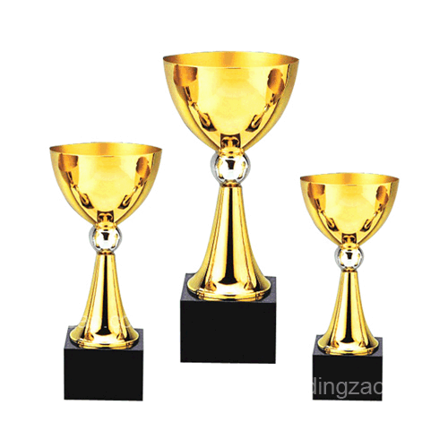 Gold Metal Trophy Cup without Handles (24.5cm)