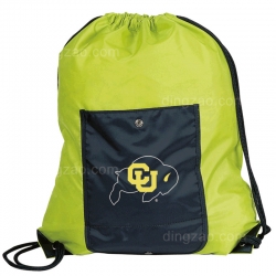 Drawstring Bag With Front Pocket