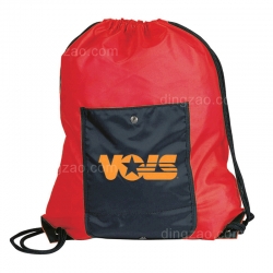 Drawstring Bag With Front Pocket