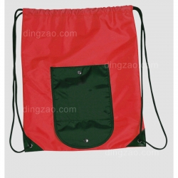 Drawstring Bag With Front Pocket
