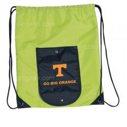 Drawstring Bag With Front Pocket