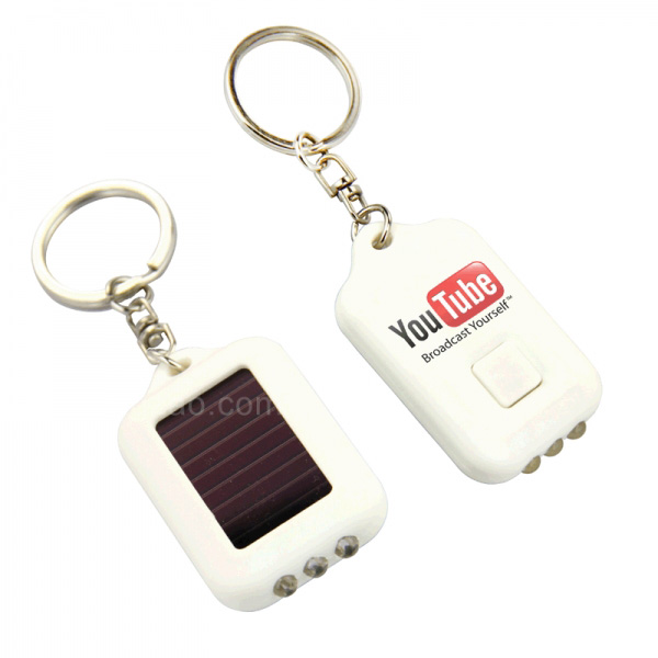 Solar Flashlight Keychain