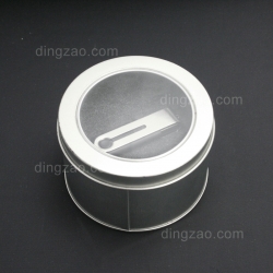 Round USB Metal Box with Window