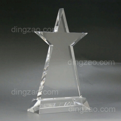 Custom Shape Crystal Trophy