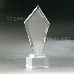 Custom Shape Crystal Trophy