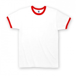 Round Neck T-shirt with Colored Rim