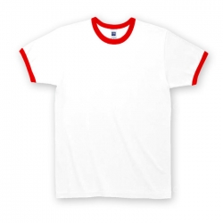 Round Neck T-shirt with Colored Rim