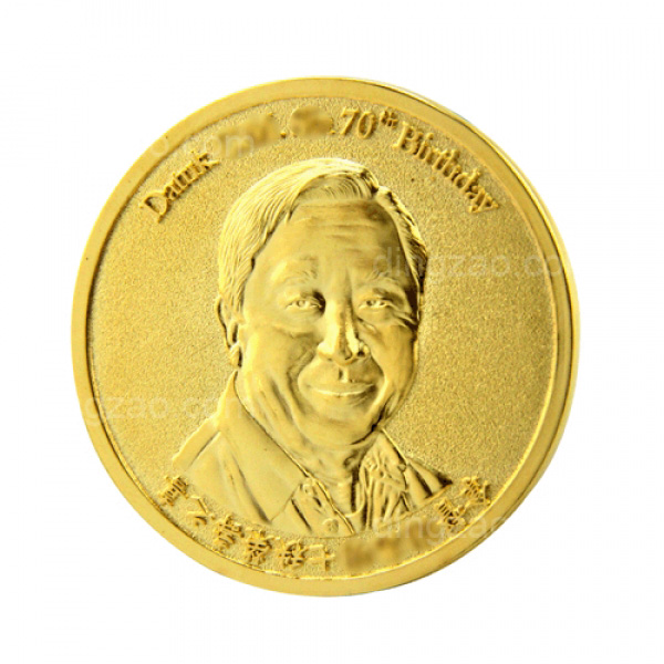 Gold-plated Commemorative Coin (5cm)