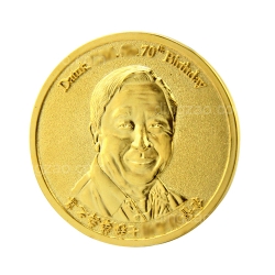 Gold-plated Commemorative Coin (5cm)