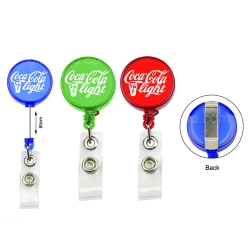 Round Retractable Badge Holder