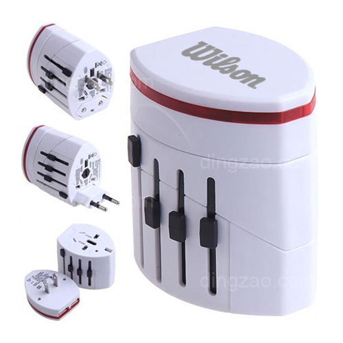 Universal Travel Adapter with Double USB