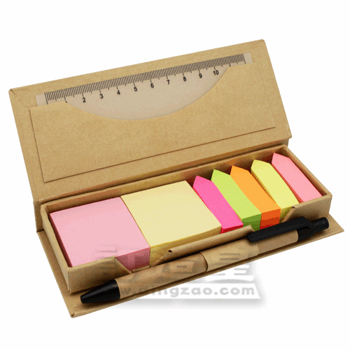 Eco Friendly Memo Holder with Pen & Ruler