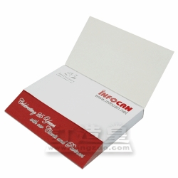 Slant-cut Memo Pad with Hard Cover (8 x 10cm/100 sheets)