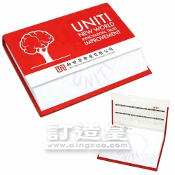 Slant-cut Memo Pad with Hard Cover (10.2 x 9.0/100 sheets)