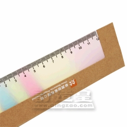 Eco Friendly Sticky Memo Notepad with Ruler Set