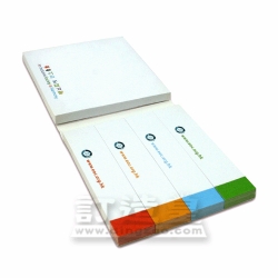 Combined Sticky Memo Pad (6.3 x 6.8cm/100 sheets)
