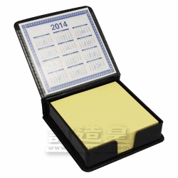 PU Leather Memo Holder with Calendar Card