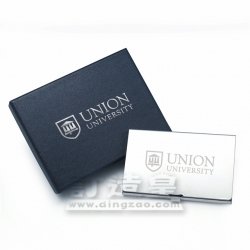 Mirror-polished Metal Card Holder