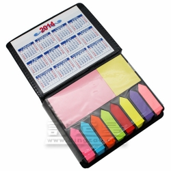 PU Leather Colorful Memo Holder With Calendar Card