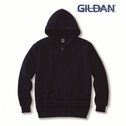 Zippered Hooded Sweatshirt