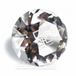 Diamond-shape Crystal Paperweight (5 cm)