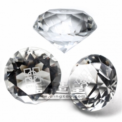鑽石型合成水晶紙鎮 全國工商聯房地產商會