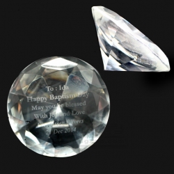 鑽石型水晶紙鎮 私人訂購